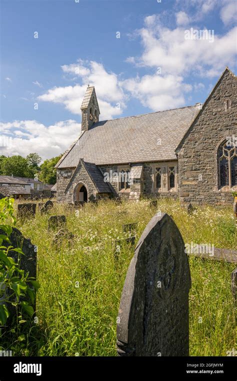 St Johns Church Yard Of The Village Church Llanystumdwy Gwynedd North