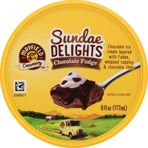 Mayfield Creamery® Sundae Delights Chocolate Fudge Ice Cream Cup 6 Fl Oz Smiths Food And Drug