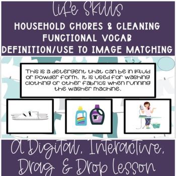 Household Chores Cleaning Vocabulary Definition To Image Matching