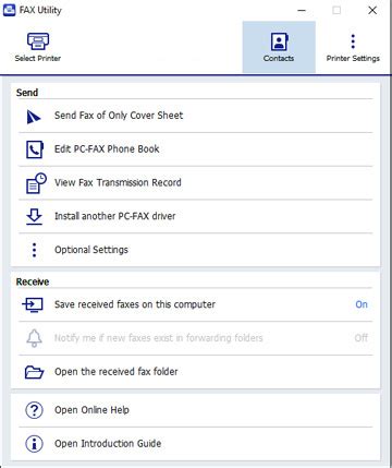 Setting Up the Fax Utility - Windows