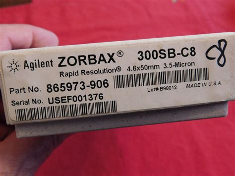 Agilent Zorbax 300SB C8 4 6x50mm 3 5u Rapid Resolution HPLC Column