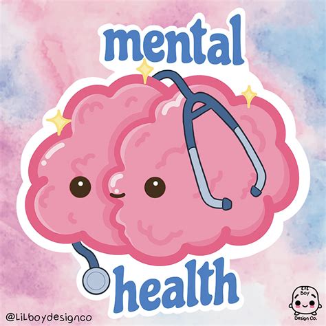 Mental Health Stickers Waterproof Etsy