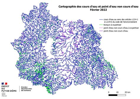 La Cartographie Des Cours D Eau Et Points D Eau Dans Le Puy De D Me