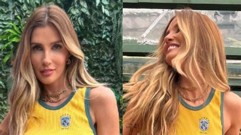 Ex BBB Aline Gotschalg Exibe Barriga Negativa Em Look Para A Copa