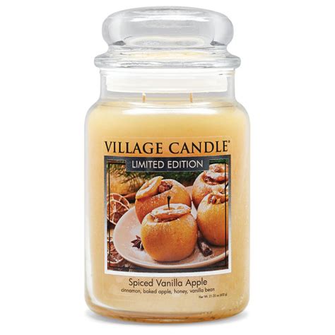 Spiced Vanilla Apple Duftkerze Im Glas Gro Village Candle