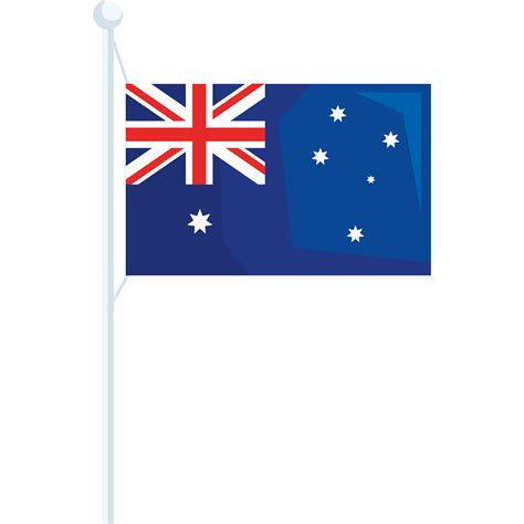 Australian Flag In Pole 24090247 PNG