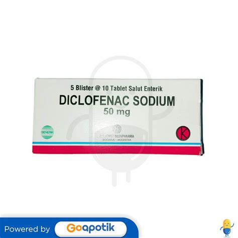 DICLOFENAC SODIUM FIRST MEDIPHARMA 50 MG BOX 50 TABLET Kegunaan Efek