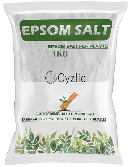 Cyzlic Epsom Salt For Plants 1kg Water Soluble Fertilizer For Plants