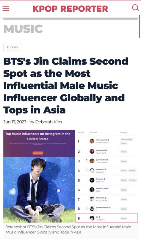 ᴶᴵᴺ七ake十wo¹⁰ on Twitter RT seokjinism1 A great article BTS member