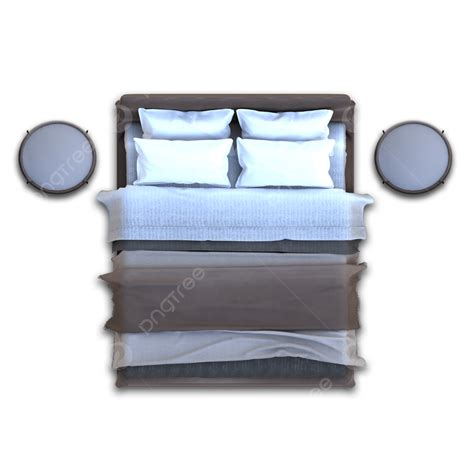 3d Bed Top View