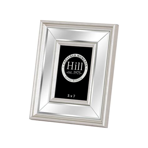 Silver Bevelled Mirrored Photo Frame 5x7 Wholesale By Hill Interiors