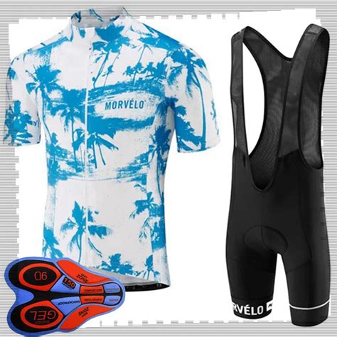 Pro Team Morvelo Cycling Short Sleeves Jersey Bib Shorts Sets Mens