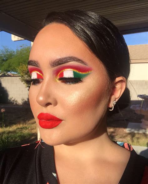 Mexican Flag Makeup Look Mexican Makeup Creative Eye Makeup Eye