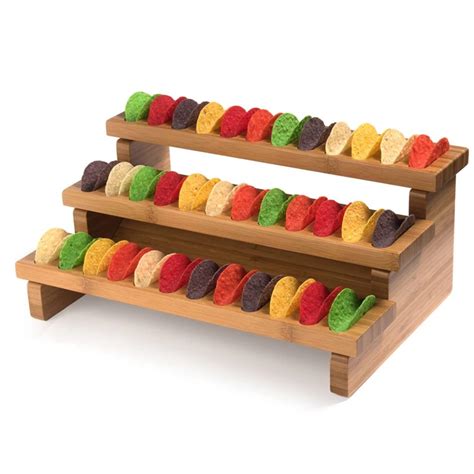 Wholesale Wooden Bamboo Taco Holder Tray Stand For Kitchen - Buy Bamboo Taco Holder,Taco Holder ...