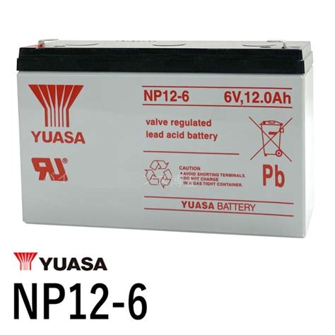 Yuasa V Ah Sla Rechargeable Battery Np Valve Regulated Sealed