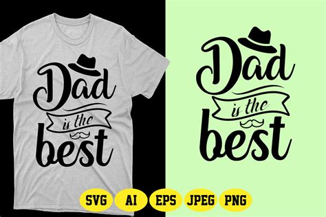 Dad Is The Best Fathers Day Svg Graphic By Fatimaakhter01936