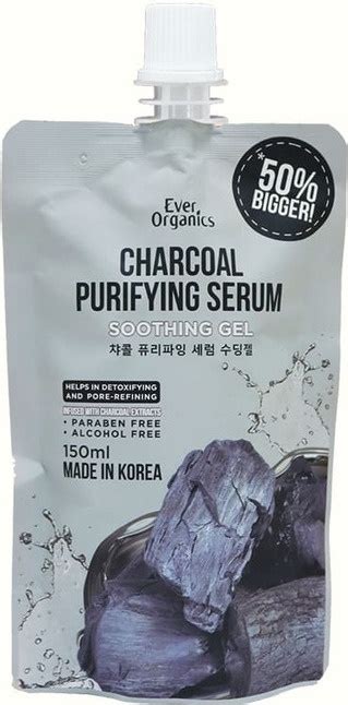 Ever Organics Charcoal Purifying Serum Soothing Gel Ingredients Explained