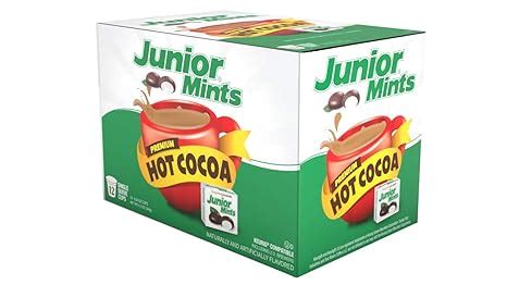 Amazon Junior Mints Hot Cocoa Pods Chocolate Mint Flavor Compatible With Keurig K Cup