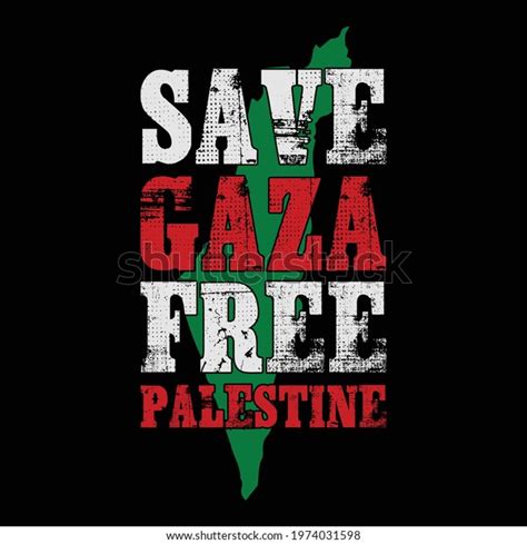 「save Gaza Free Palestine Vector Background」のベクター画像素材（ロイヤリティフリー） 1974031598 Shutterstock