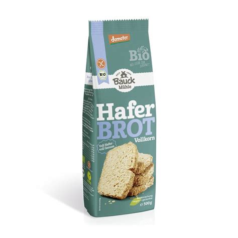 Bauckhof Haferbrot Vollkorn Glutenfrei Demeter Bio 500g Ekomark