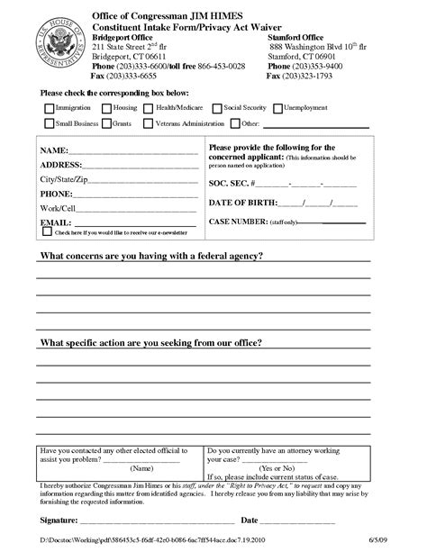 Waiver Form Free Printable Documents