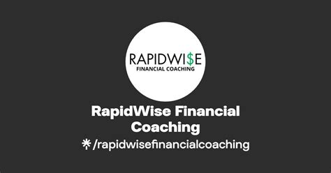 Rapidwise Financial Coaching Instagram Tiktok Linktree