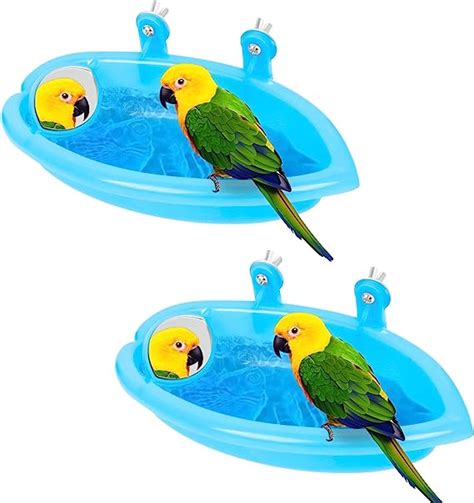 Baignoire Pour Oiseaux Pcs Baignoires Perroquet Conviennent Aux