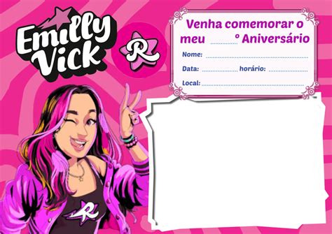 Que Dia É O Aniversário Da Emily Vick - Convite de Aniversário Emily Vick - Imagem Legal