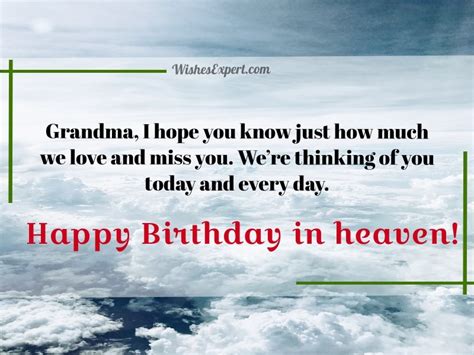 25 Best Happy Birthday Grandma In Heaven Wishes