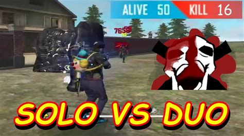 16 KILLS SOLO VS DUO RANKED GAME YouTube