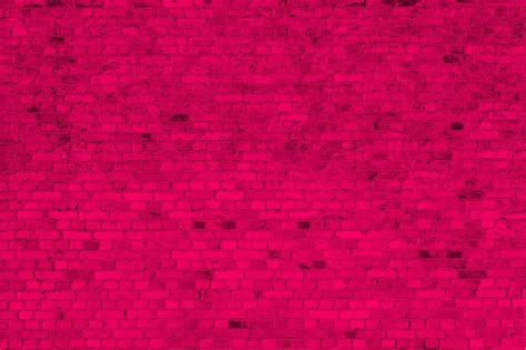 Bright Hot Pink Brick Wall By Podartist Redbubble