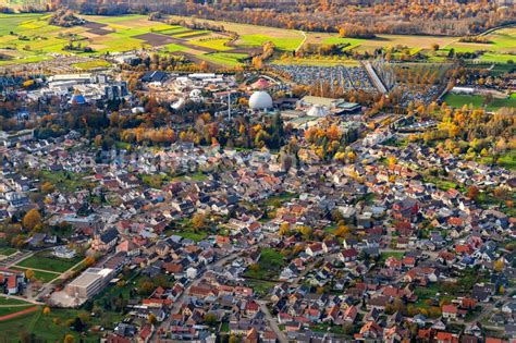 Rust Von Oben Herbstluftbild Ortsansicht In Rust Im Bundesland Baden