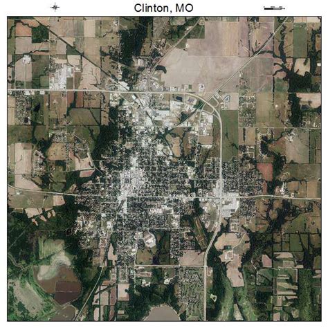 Aerial Photography Map of Clinton, MO Missouri