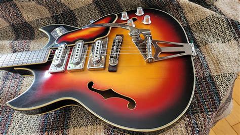 Fujigen Fiama Tiesco Barney Kessel 1960 S Flame Maple Reverb