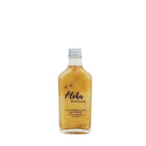 Inoderma Aloha Huile au monoi de thaiti pailletée Gold 100ml