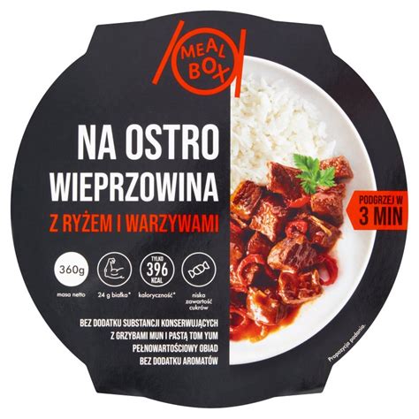 Meal Box Na ostro wieprzowina z ryżem i warzywami 360 g Torimpex Toruń