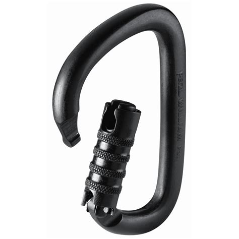 Mosquet O William Triact Lock Preto M Tln Petzl Submarino