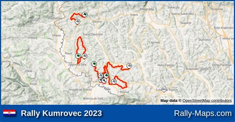 Streckenverlauf Rally Kumrovec Mitropa Rallyekarte De