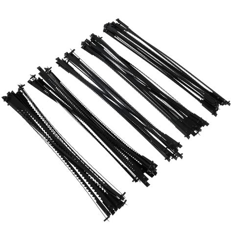 60Pcs 5inch Scroll Saw Blade Pin End SK5 Carbon Steel Coping Saw Blade