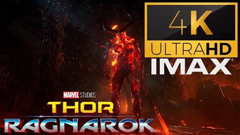 Thor Vs Surtur Clip Thor Ragnarok Imax K Youtube