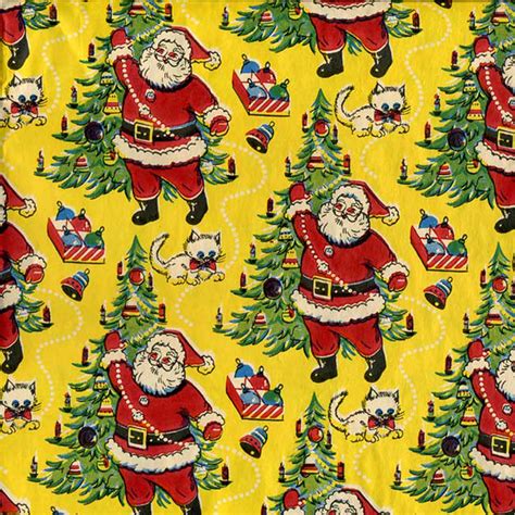 Vintage Christmas Wrapping Paper Nonnas Baby • The Cutest Baby