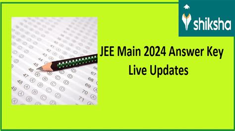 Jee Main Answer Key 2024 Live Updates Answer Key Challenge Response