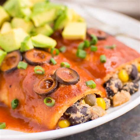 Vegan Black Bean Enchiladas Where You Get Your Protein