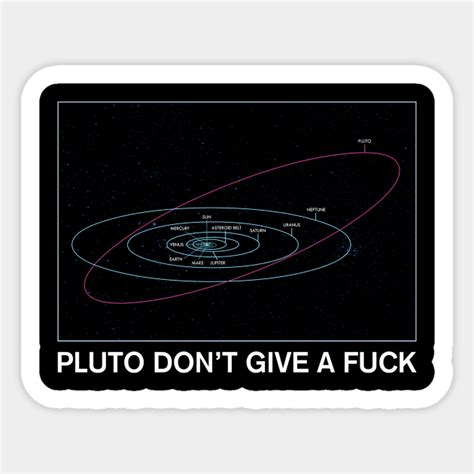 Pluto Don T Give A Fuck Thug Life Sticker TeePublic