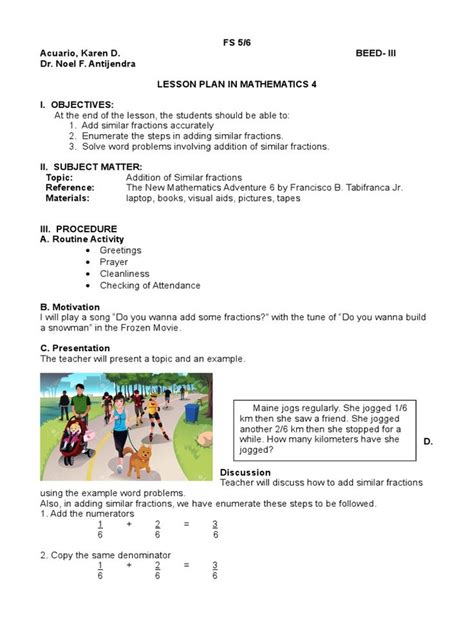 Semi Detailed Lesson Plan In Mathematics