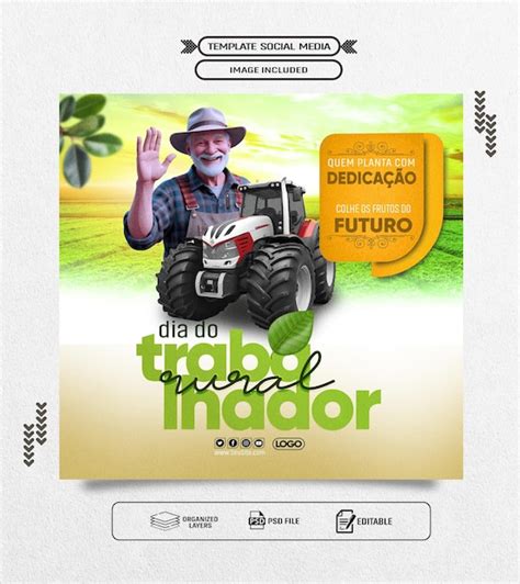 Premium Psd Dia Do Trabalhador Rural De Maio Social Media Banner