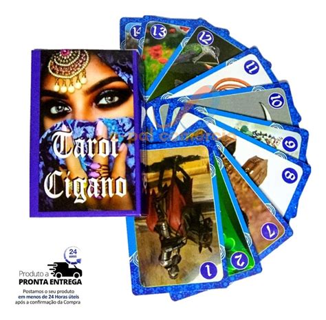 Baralho Tarot Cigano 36 Cartas Plastificadas Manual Oraculo