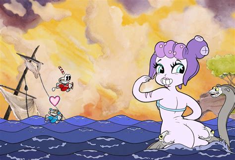 Rule 34 1girls 2boys Bean Smile Big Ass Cala Maria Cuphead Cuphead Game Mugman Pac Man Eyes