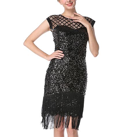 Gdreda Dresses For Women 2024 Elegant Party Fashion Sequin Fringe Dress