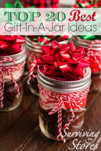 20 Unique Ideas For Gifts In A Jar Surviving The Stores